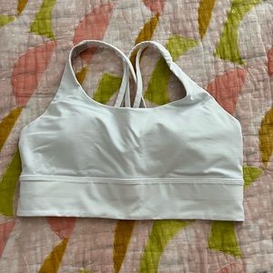 Lululemon white longline energy bra. NWOT. Size 10